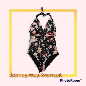 Johnny Was Medium Floral Swimsuit